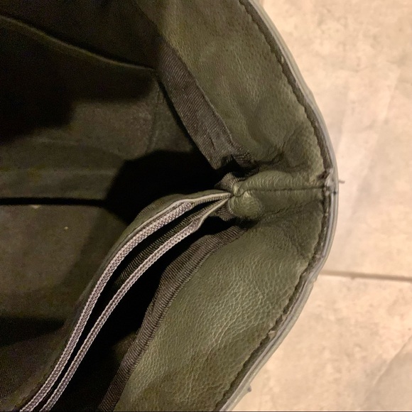 Etienne Aigner Forest Green Work Tote Crossbody - Picture 8 of 10